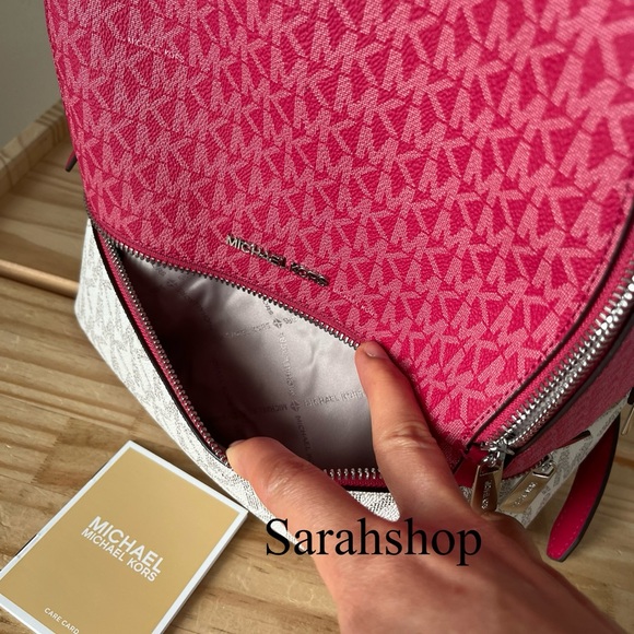 ?Michael Kors Rhea medium zip backpack set main image 8